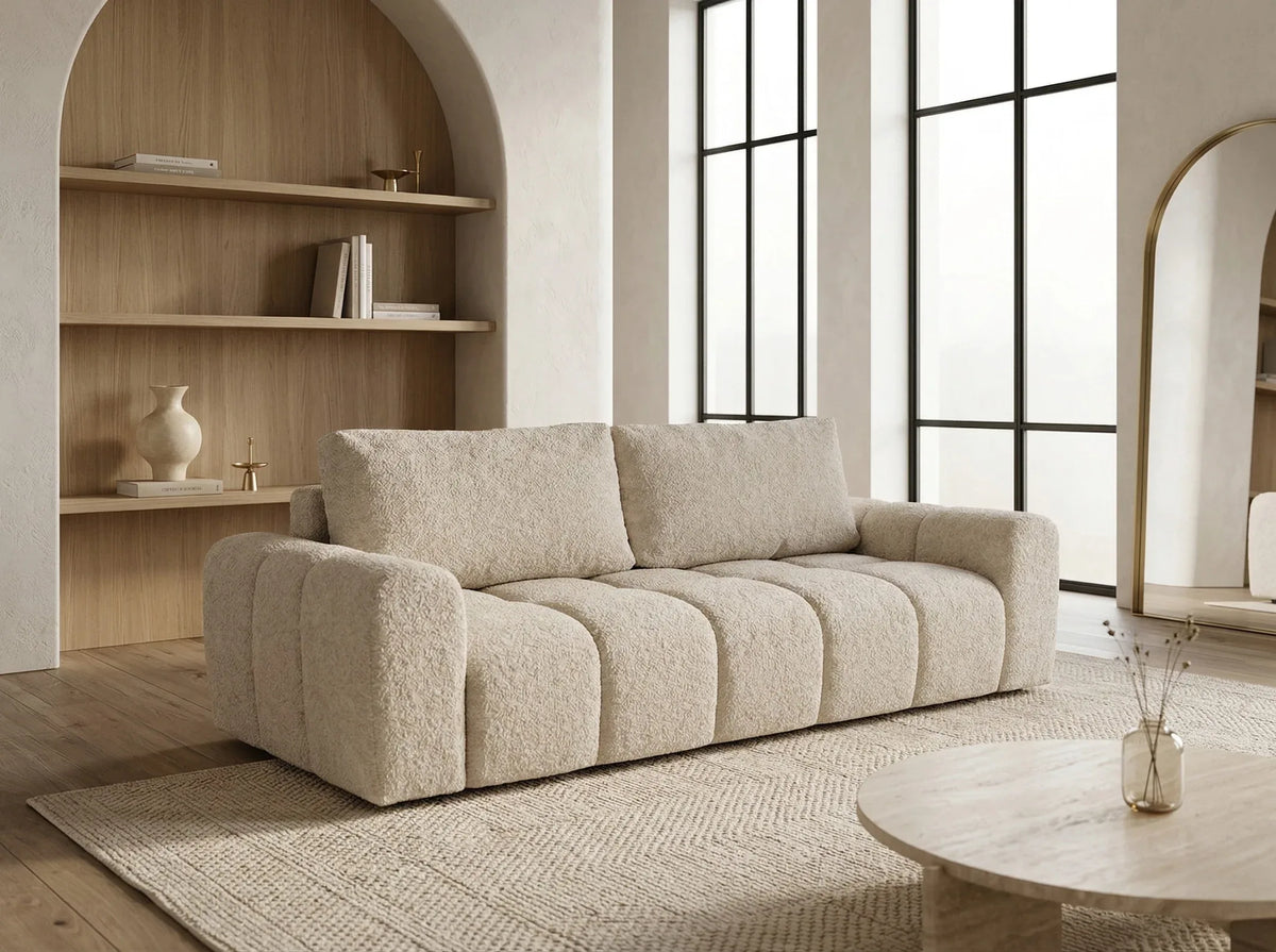 canape-droit-convertible-tissu-bouclette-beige-elen